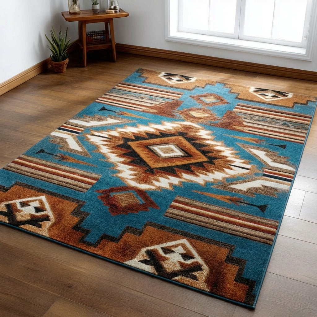 Timeless Traditions Area Rug - Non-Slip Washable 3D Print Rug for Living Room & BedroomTVC2108243