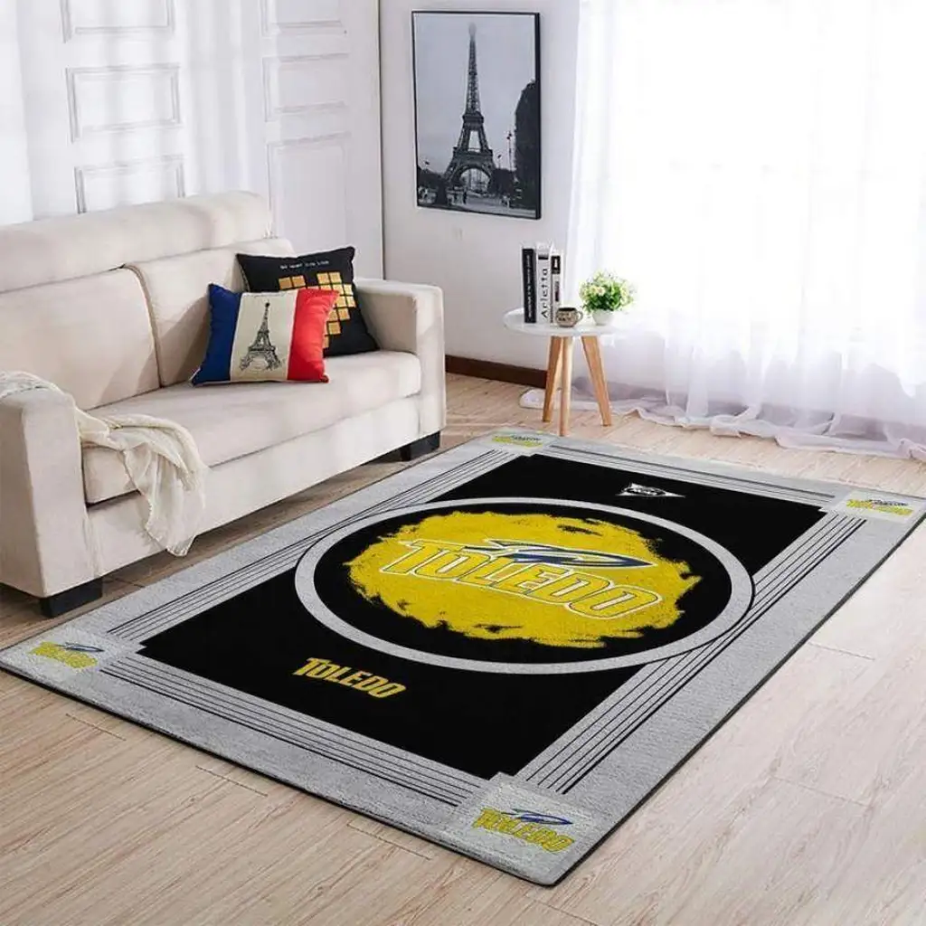 Toledo Area Rug Ideal for Living Room Decor Black and Yellow