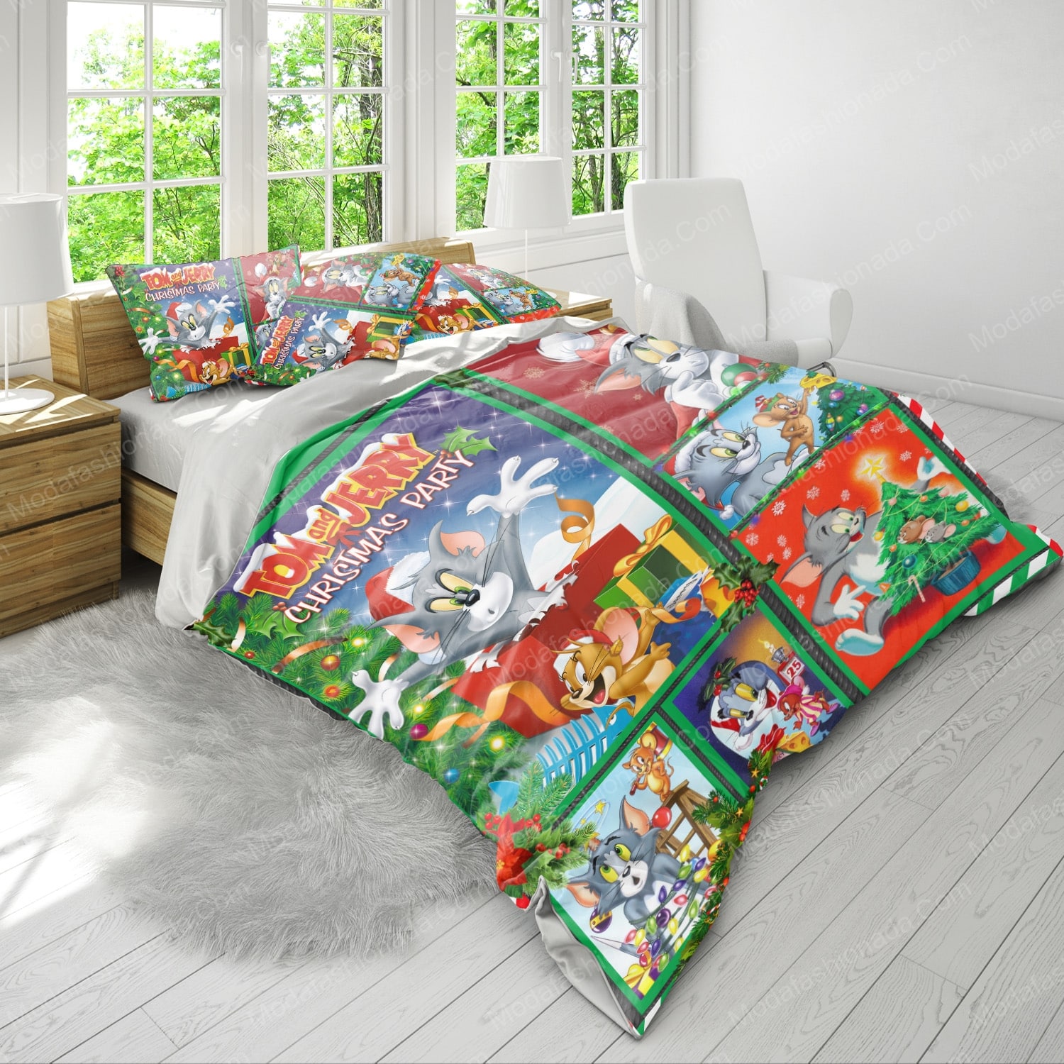 Tom And Jerry Merry Christmas Bedding Sets