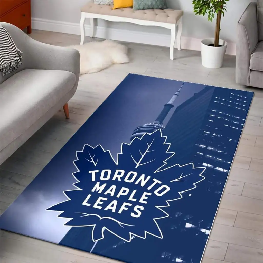 Toronto Maple Leafs Rug - Hockey Soft Durable Floor Mat Blue and White