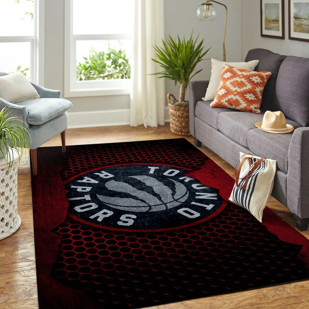 Toronto Raptors Rug - Stylish Area for Fans Black and Yellow