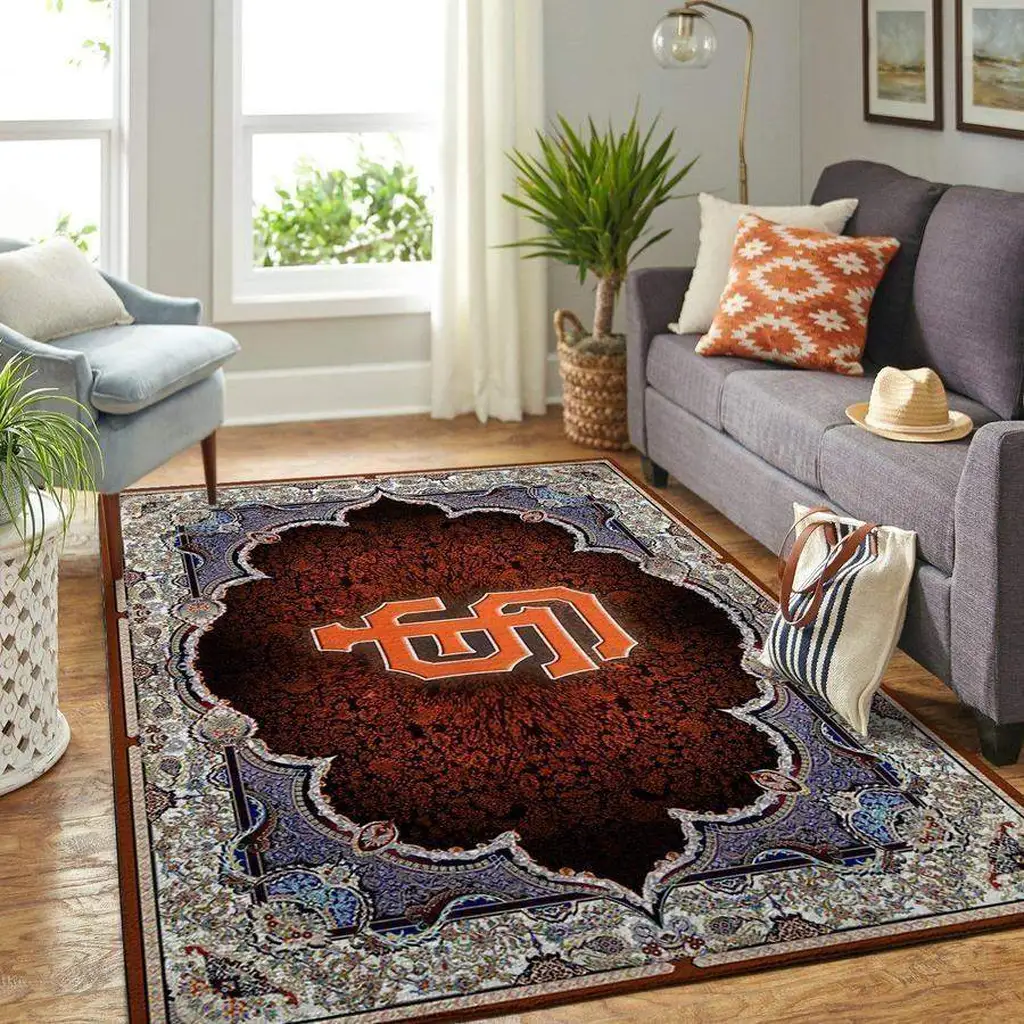 Traditional Area Rug for Living Room and Bedroom Decor Blue and Brown