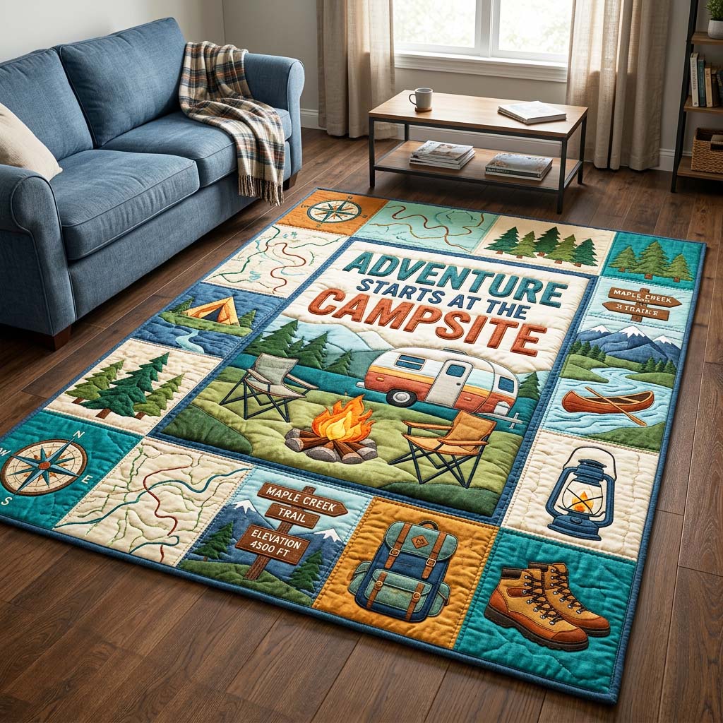Trail Adventure Area Rug - Non-Slip Washable 3D Print Rug for Living Room & BedroomTVC2108389