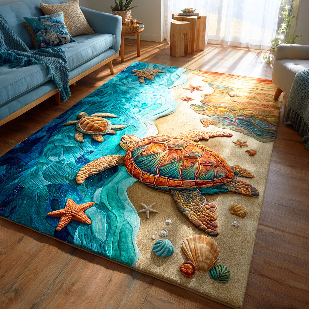 Tranquil Tide Path Area Rug - Non-Slip Washable 3D Print Rug for Living Room & BedroomTVC2108261