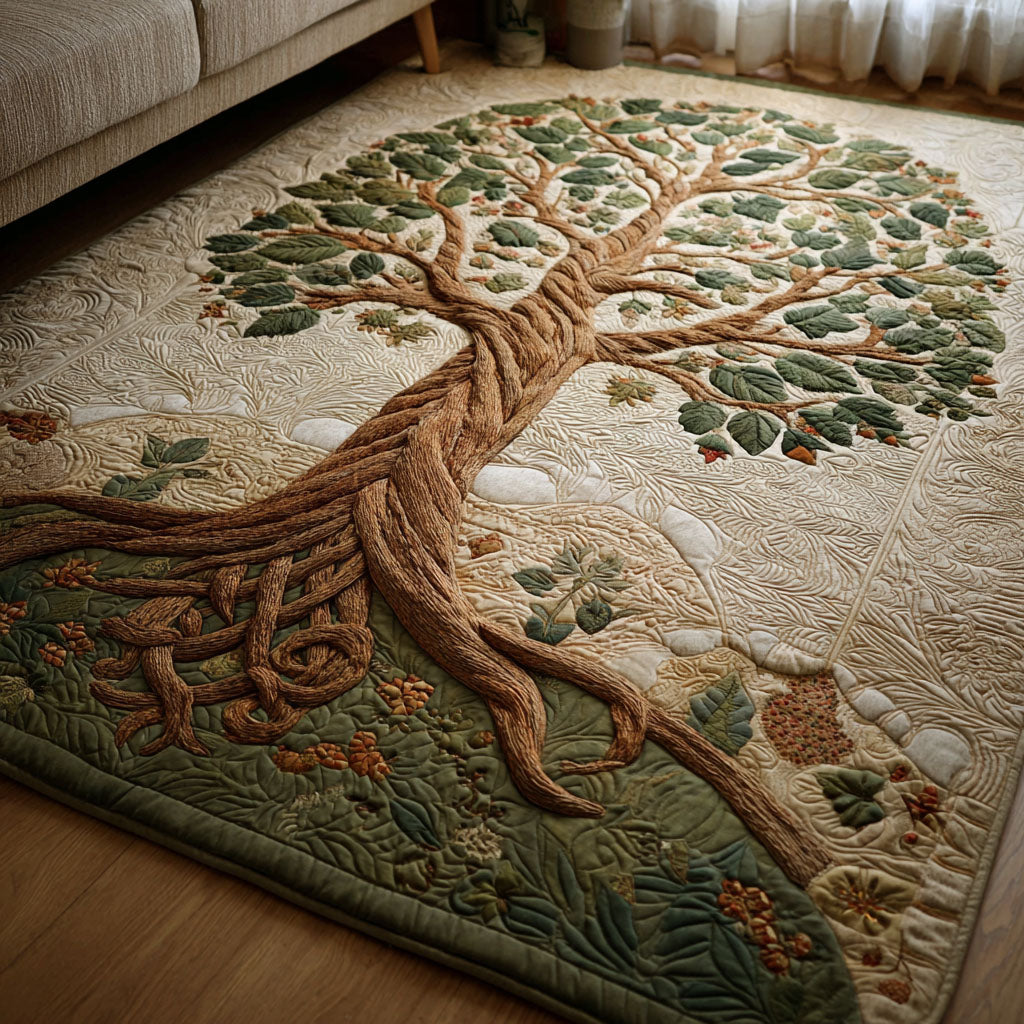 Tree Haven Area Rug - Non-Slip Washable 3D Print Rug for Living Room & BedroomTVC2108211