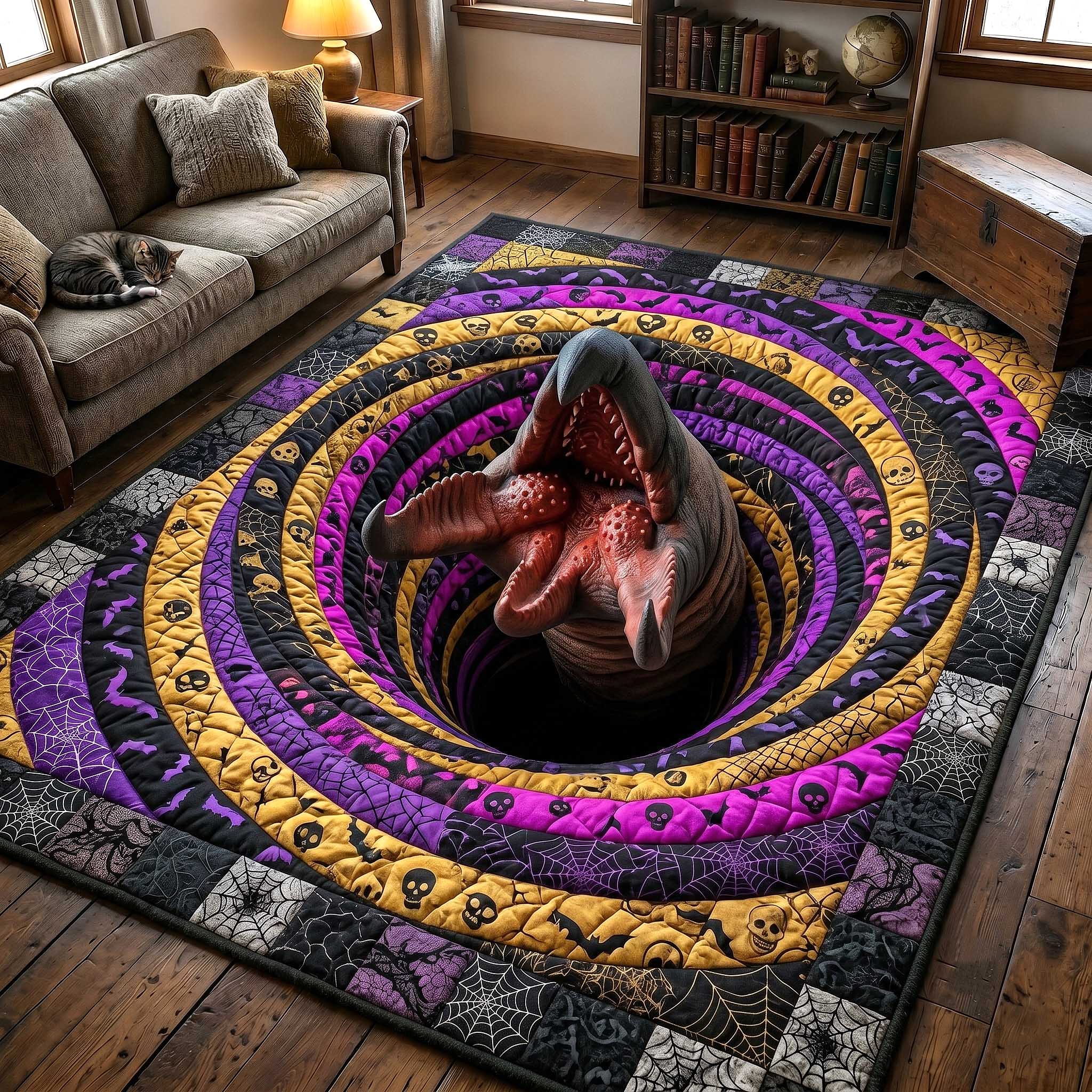 Tremors Graboid Area Rug - Non-Slip Washable 3D Print Rug for Living Room & BedroomTVC2108227