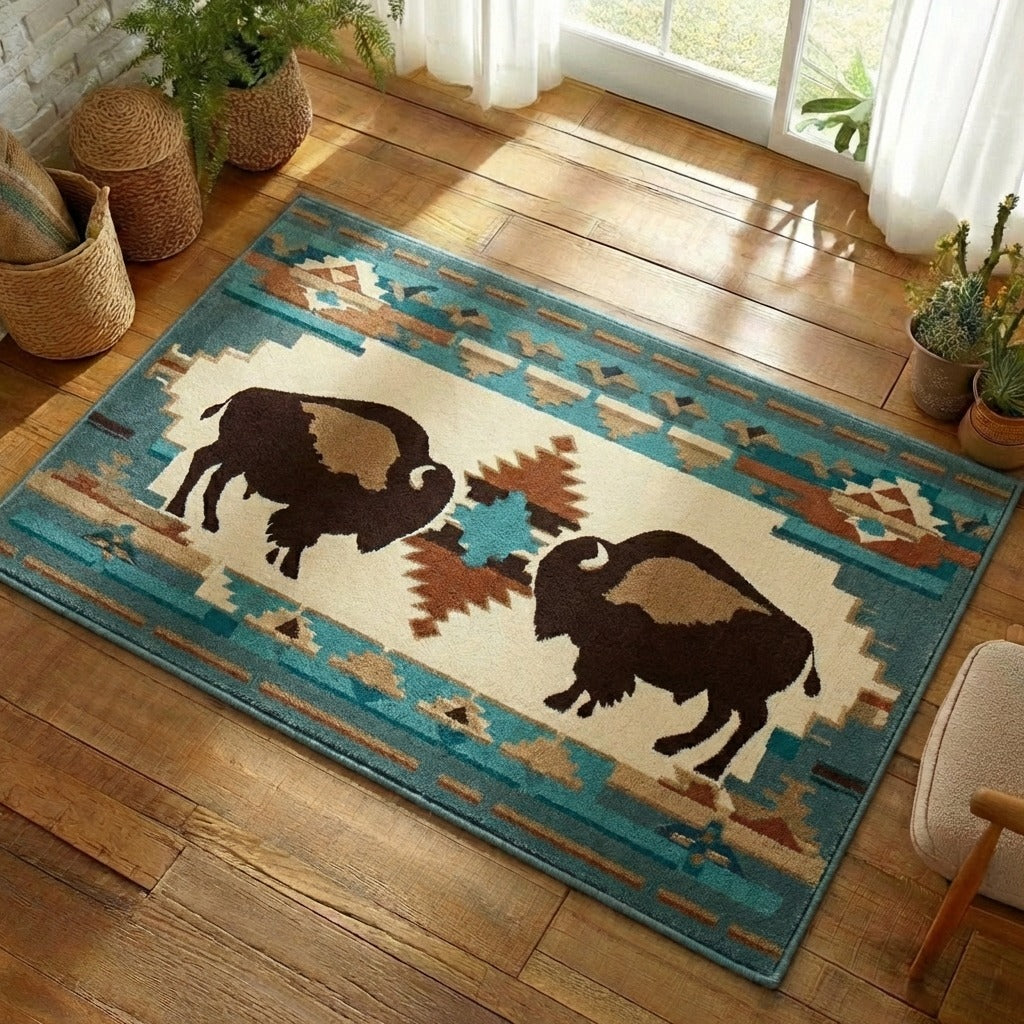 Tribal Harmony Area Rug - Non-Slip Washable 3D Print Rug for Living Room & BedroomTVC2108211