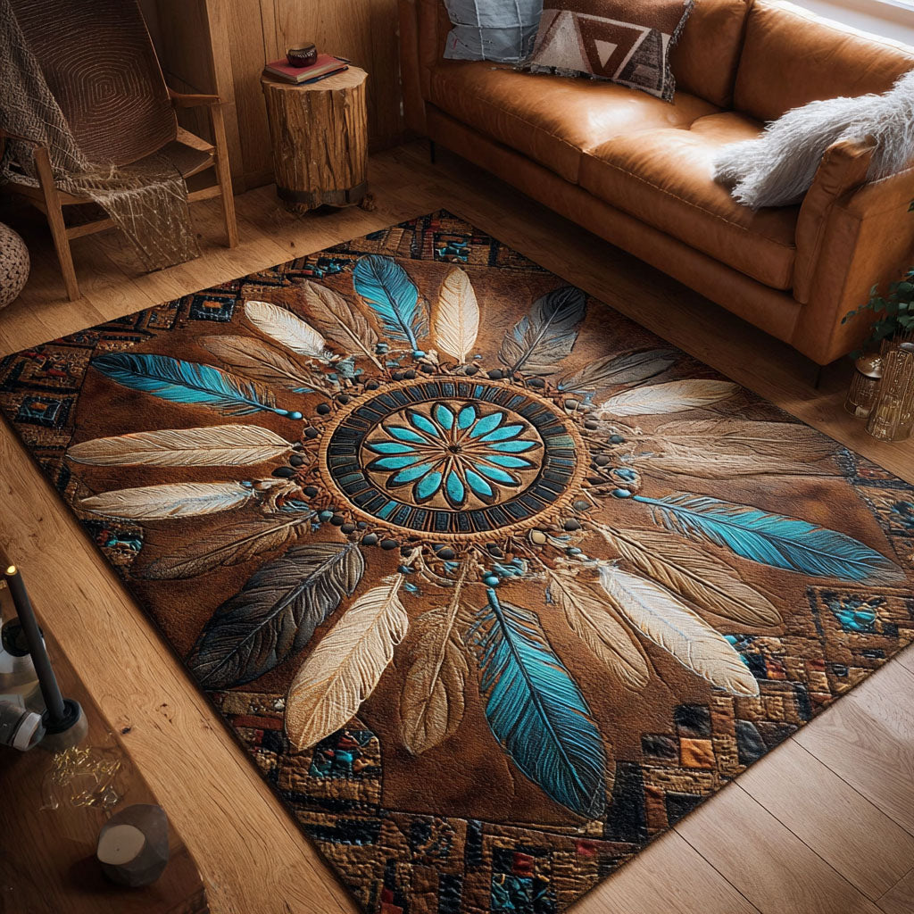 Tribal Harmony Area Rug - Non-Slip Washable 3D Print Rug for Living Room & BedroomTVC2108260