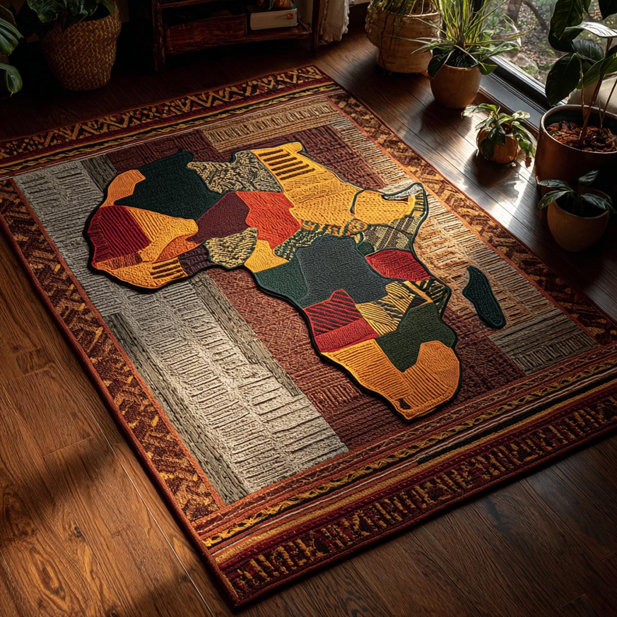 Tribal Legacy Area Rug - Non-Slip Washable 3D Print Rug for Living Room & BedroomTVC2108243
