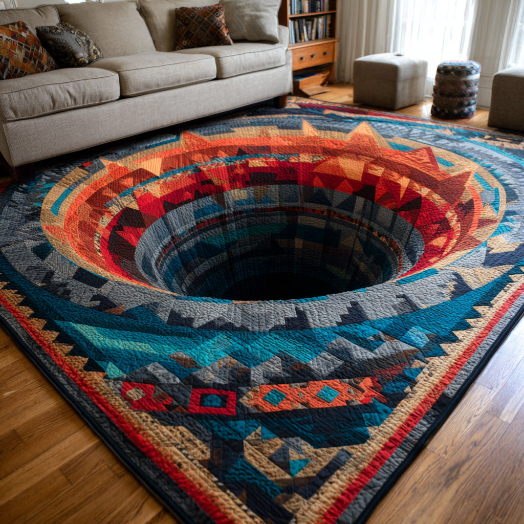 Turquoise Trail Area Rug - Non-Slip Washable 3D Print Rug for Living Room & BedroomTVC2108259