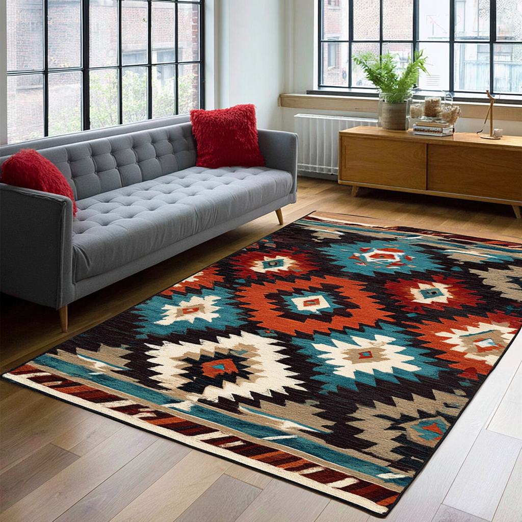 Twilight Sand Area Rug - Non-Slip Washable 3D Print Rug for Living Room & BedroomTVC2108258
