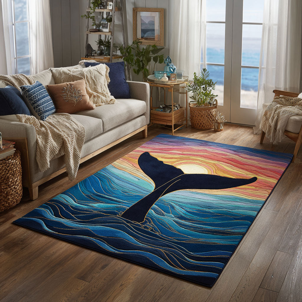 Twilight Tail Area Rug - Non-Slip Washable 3D Print Rug for Living Room & BedroomTVC2108257