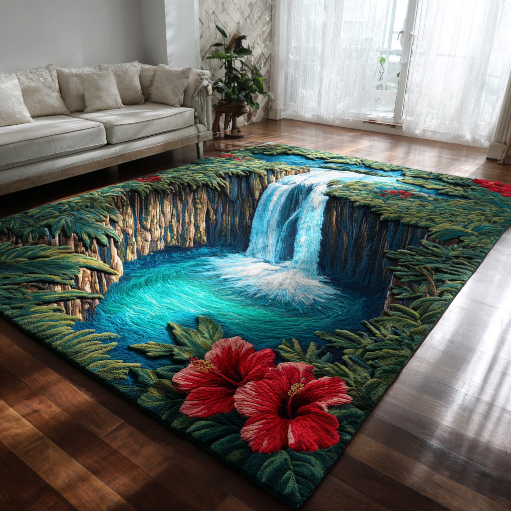 Twin Thunder Area Rug - Non-Slip Washable 3D Print Rug for Living Room & BedroomTVC2108257