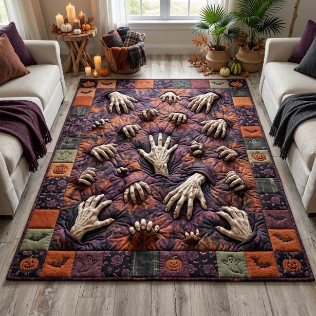 Twisted Halloween Area Rug - Non-Slip Washable 3D Print Rug for Living Room & BedroomTVC2108389