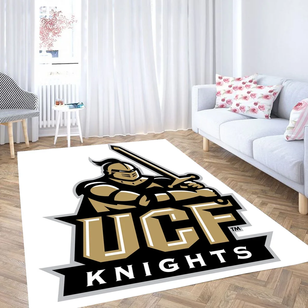 UCF Knights Area Rug Perfect for Home Decor Gold and White