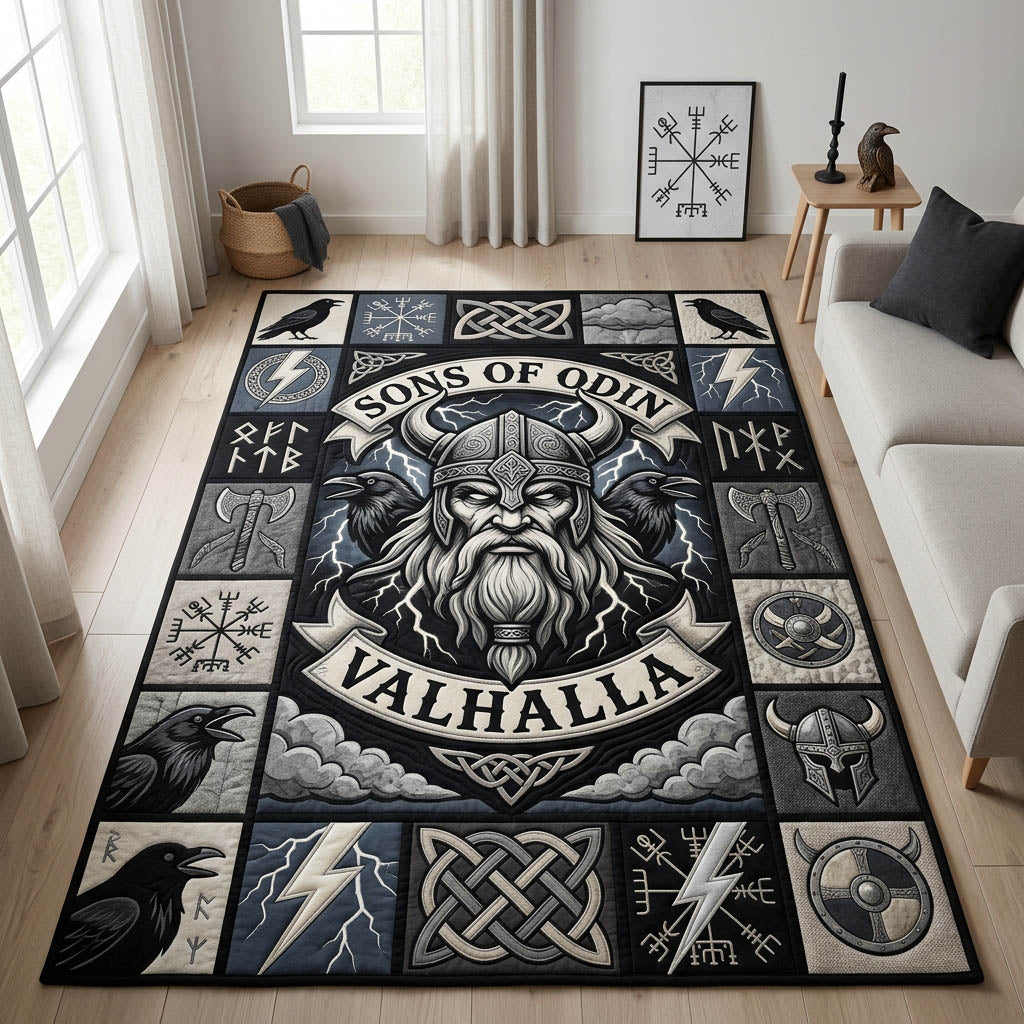 Viking Son Of Odin Area Rug - Non-Slip Washable 3D Print Rug for Living Room & BedroomTVC2108361