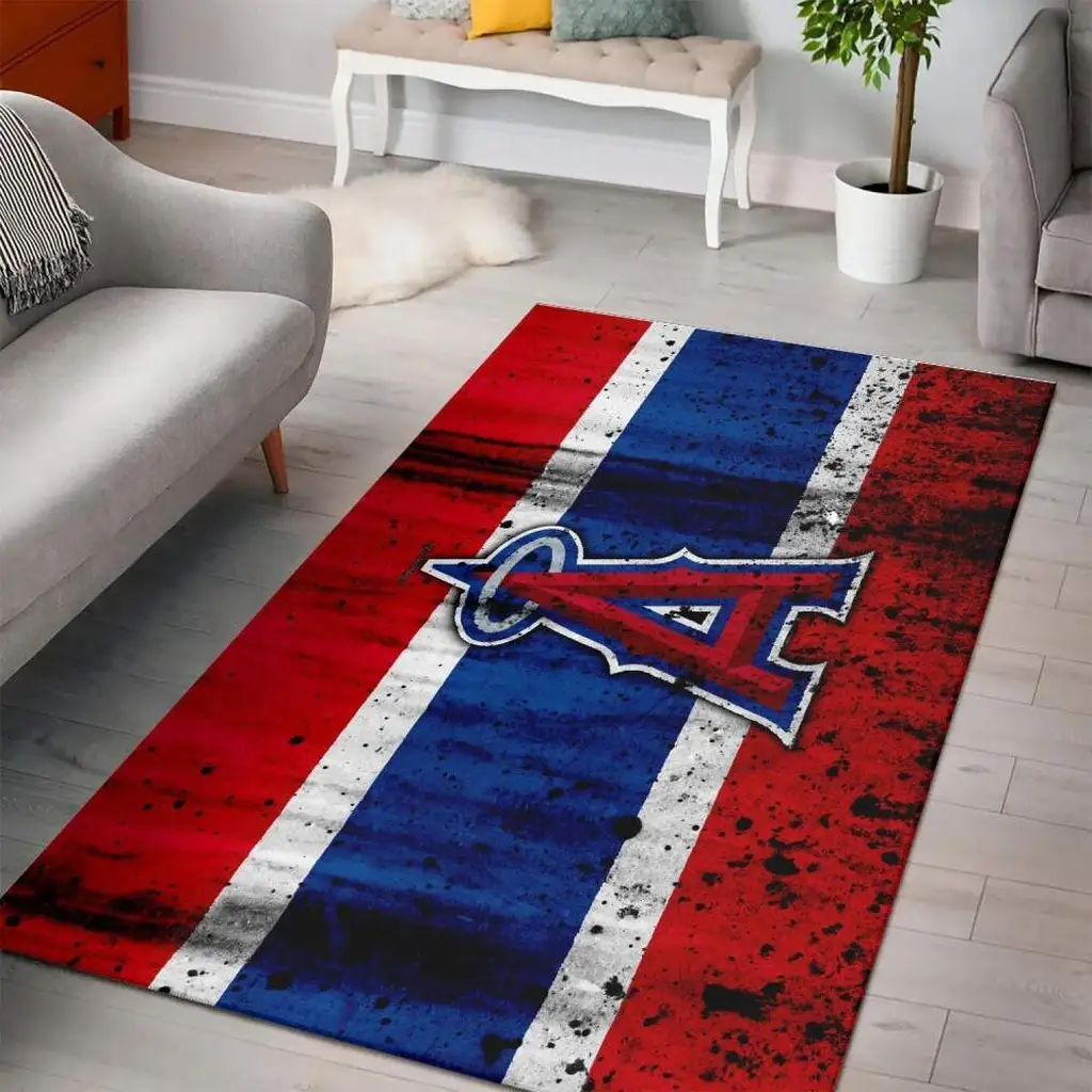 Vintage Area Rug for Living Room Decor and Comfort Blue and Red