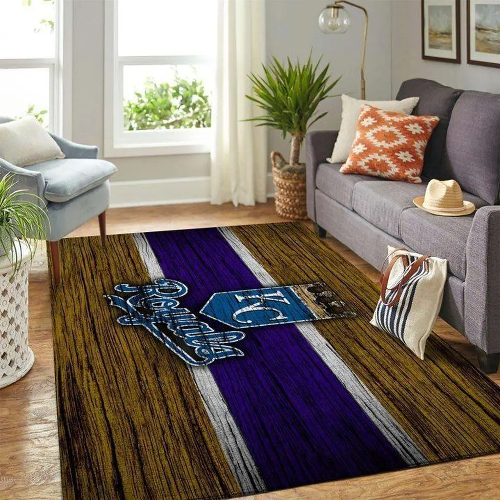 Vintage Area Rug for Living Room Home Decor Purple and Brown
