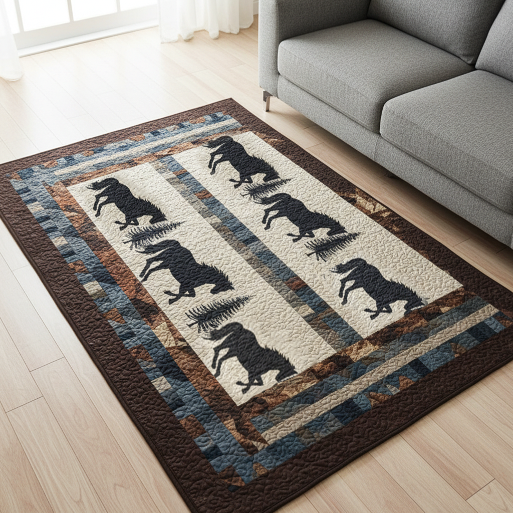 Vintage West Area Rug - Non-Slip Washable 3D Print Rug for Living Room & BedroomTVC2108257