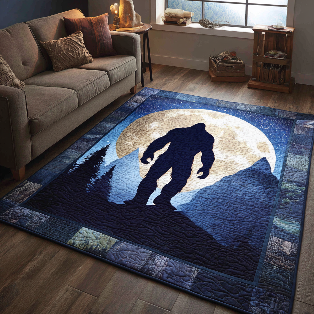 Wandering Bigfoot Area Rug - Non-Slip Washable 3D Print Rug for Living Room & BedroomTVC2108242