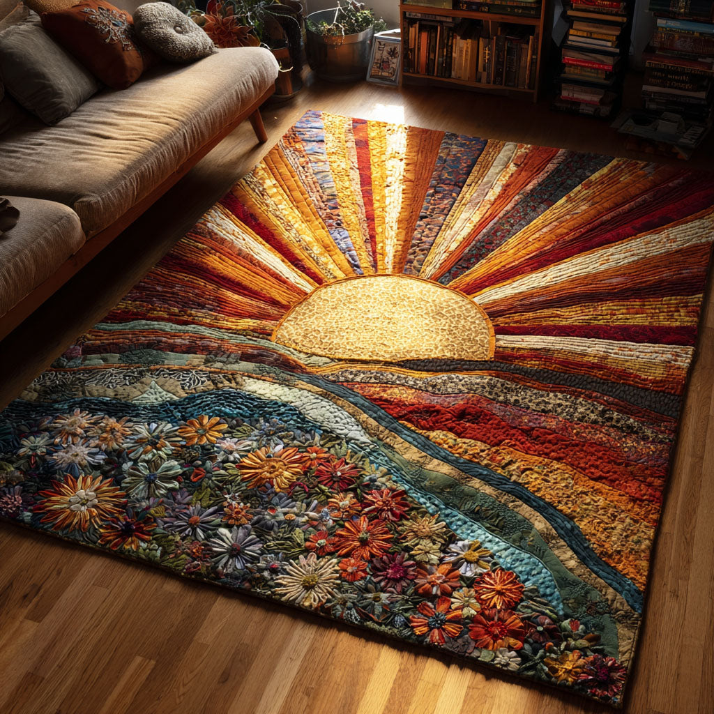 Warm Horizon Area Rug - Non-Slip Washable 3D Print Rug for Living Room & BedroomTVC2108242
