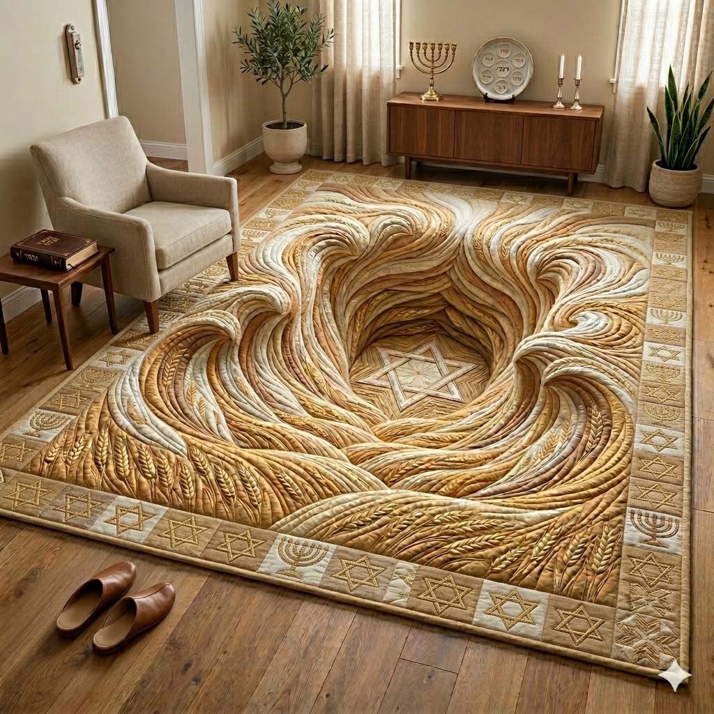 Wheat Covenant Area Rug - Non-Slip Washable 3D Print Rug for Living Room & BedroomTVC2108385