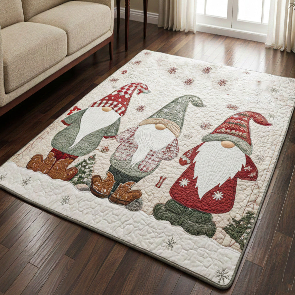 Whimsical Gnome Area Rug - Non-Slip Washable 3D Print Rug for Living Room & BedroomTVC2108256