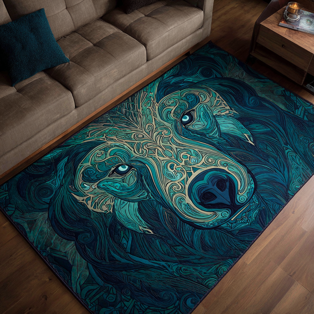 Wild Bear Area Rug - Non-Slip Washable 3D Print Rug for Living Room & BedroomTVC2108210