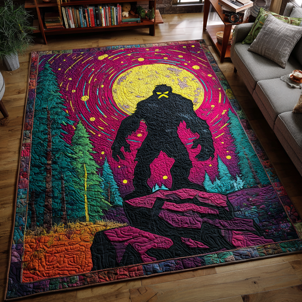 Wild Bigfoot Area Rug - Non-Slip Washable 3D Print Rug for Living Room & BedroomTVC2108256