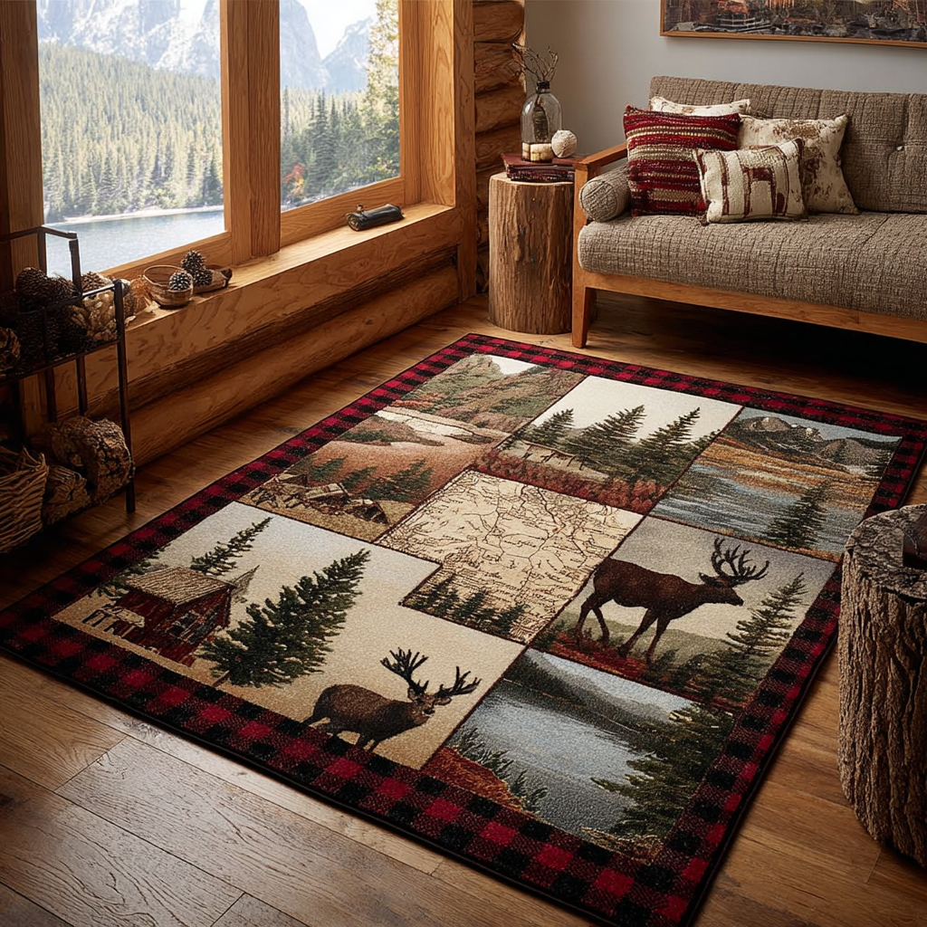 Wild Journey Area Rug - Non-Slip Washable 3D Print Rug for Living Room & BedroomTVC2108210