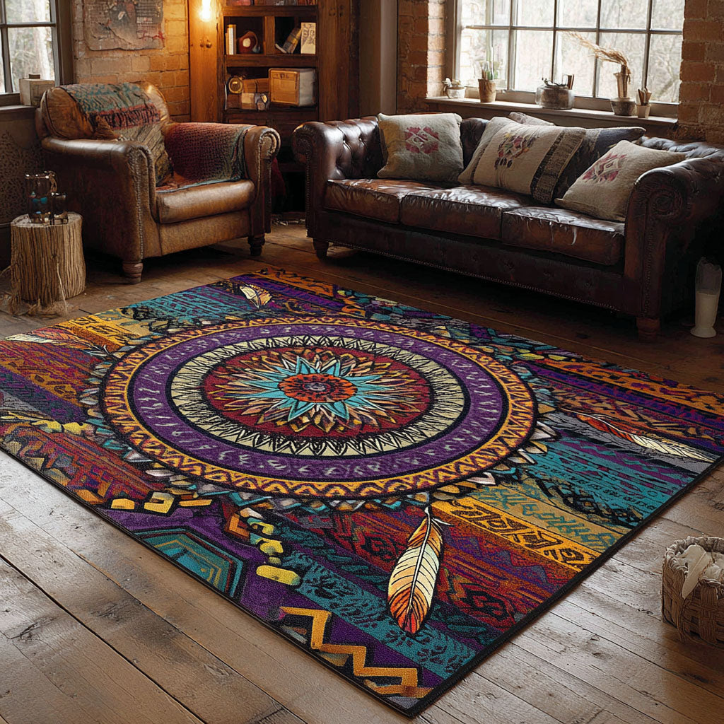 Wild Mesa Spirit Area Rug - Non-Slip Washable 3D Print Rug for Living Room & BedroomTVC2108241