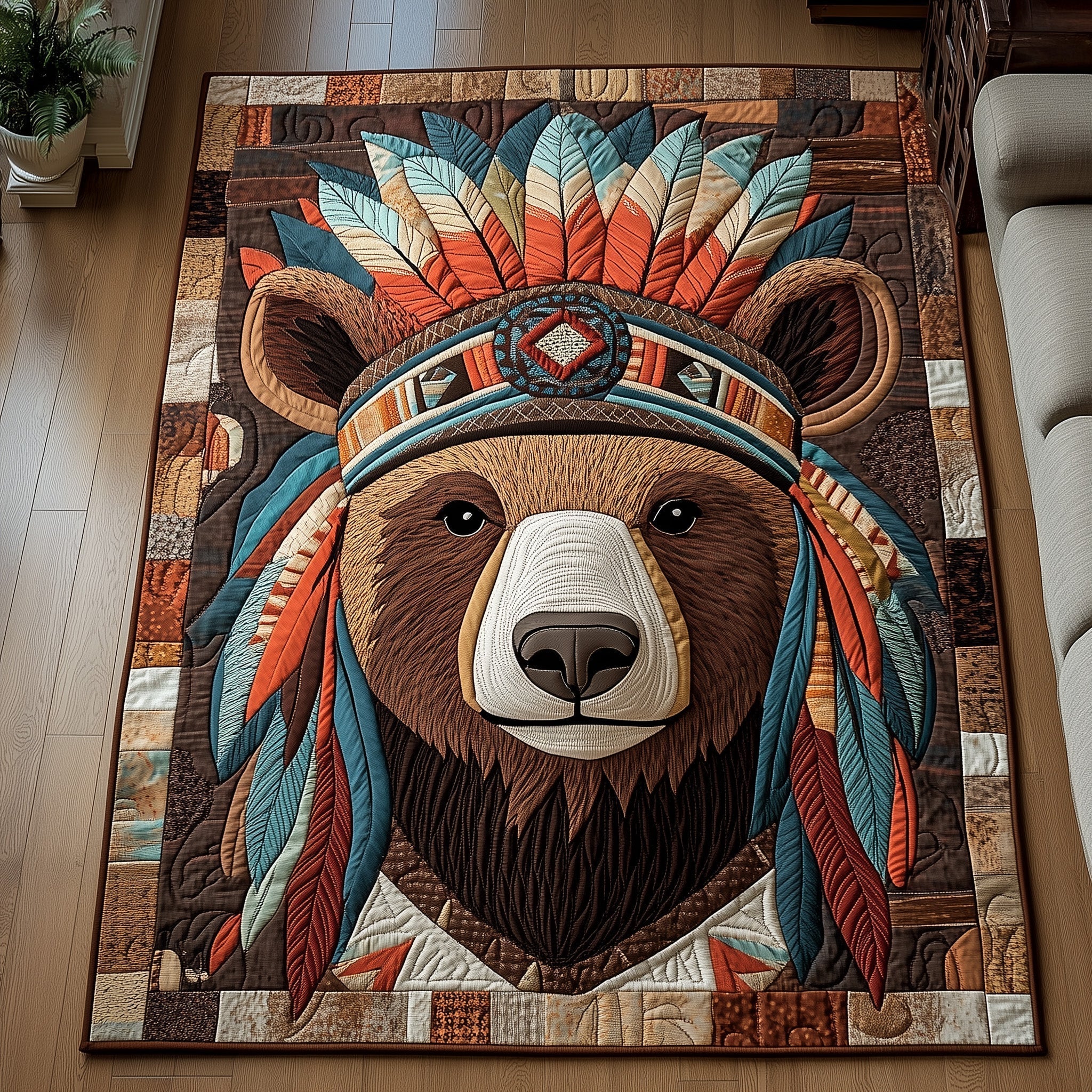 Wild Spirit Area Rug - Non-Slip Washable 3D Print Rug for Living Room & BedroomTVC2108219