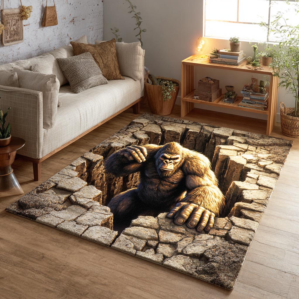 Wild Tracker Area Rug - Non-Slip Washable 3D Print Rug for Living Room & BedroomTVC2108255