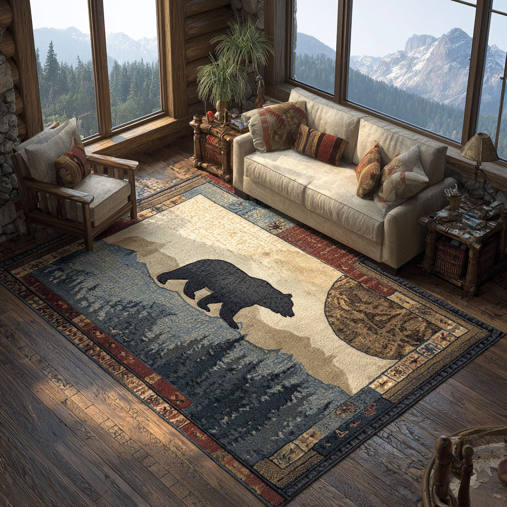 Wild Trail Area Rug - Non-Slip Washable 3D Print Rug for Living Room & BedroomTVC2108241