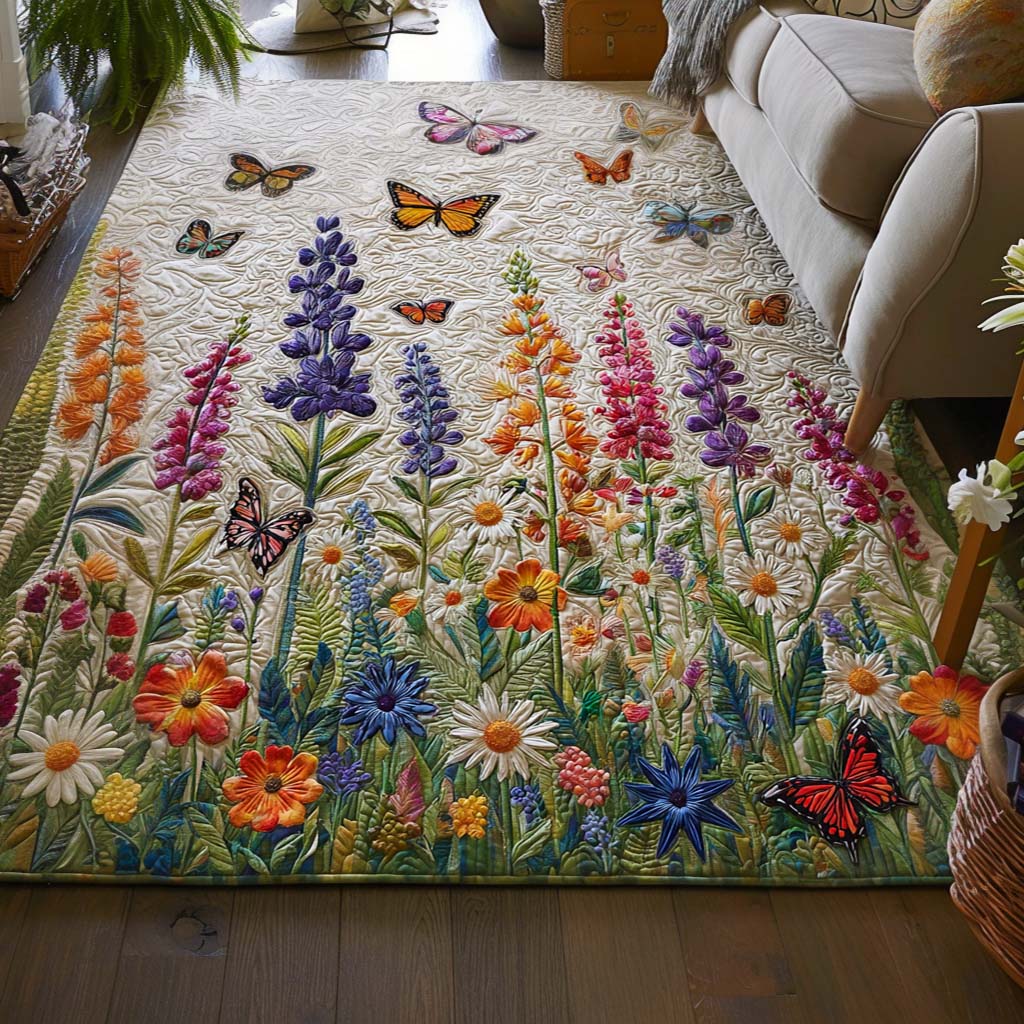 Wildflower Sky Area Rug - Non-Slip Washable 3D Print Rug for Living Room & BedroomTVC2108255