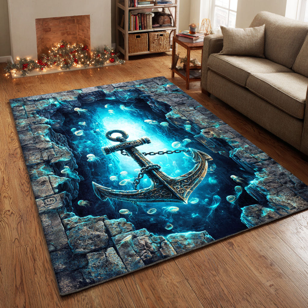Windward Journey Area Rug - Non-Slip Washable 3D Print Rug for Living Room & BedroomTVC2108255