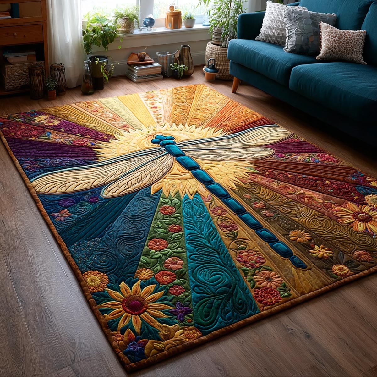 Wings Of Light Area Rug - Non-Slip Washable 3D Print Rug for Living Room & BedroomTVC2108255