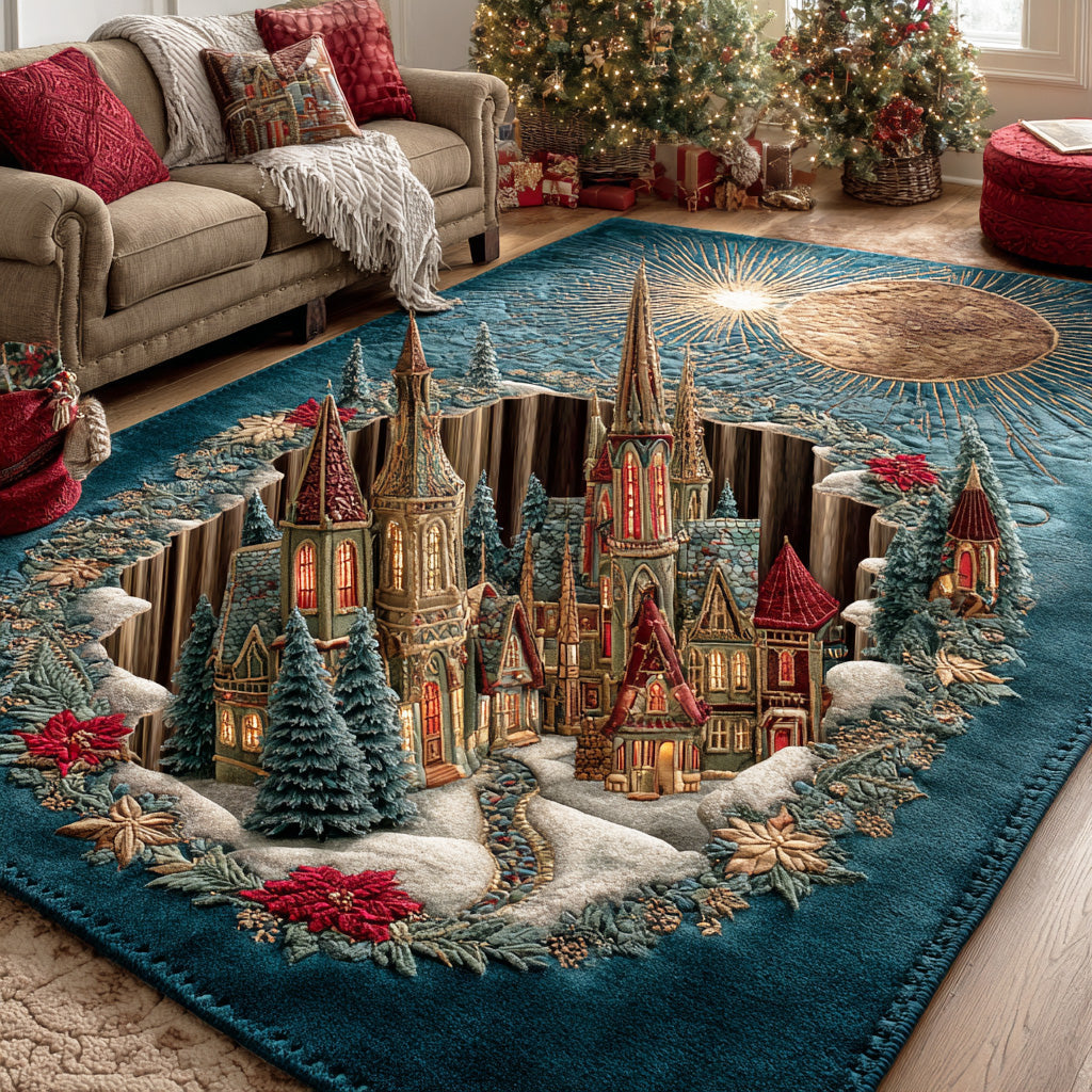 Winter Dream Area Rug - Non-Slip Washable 3D Print Rug for Living Room & BedroomTVC2108255