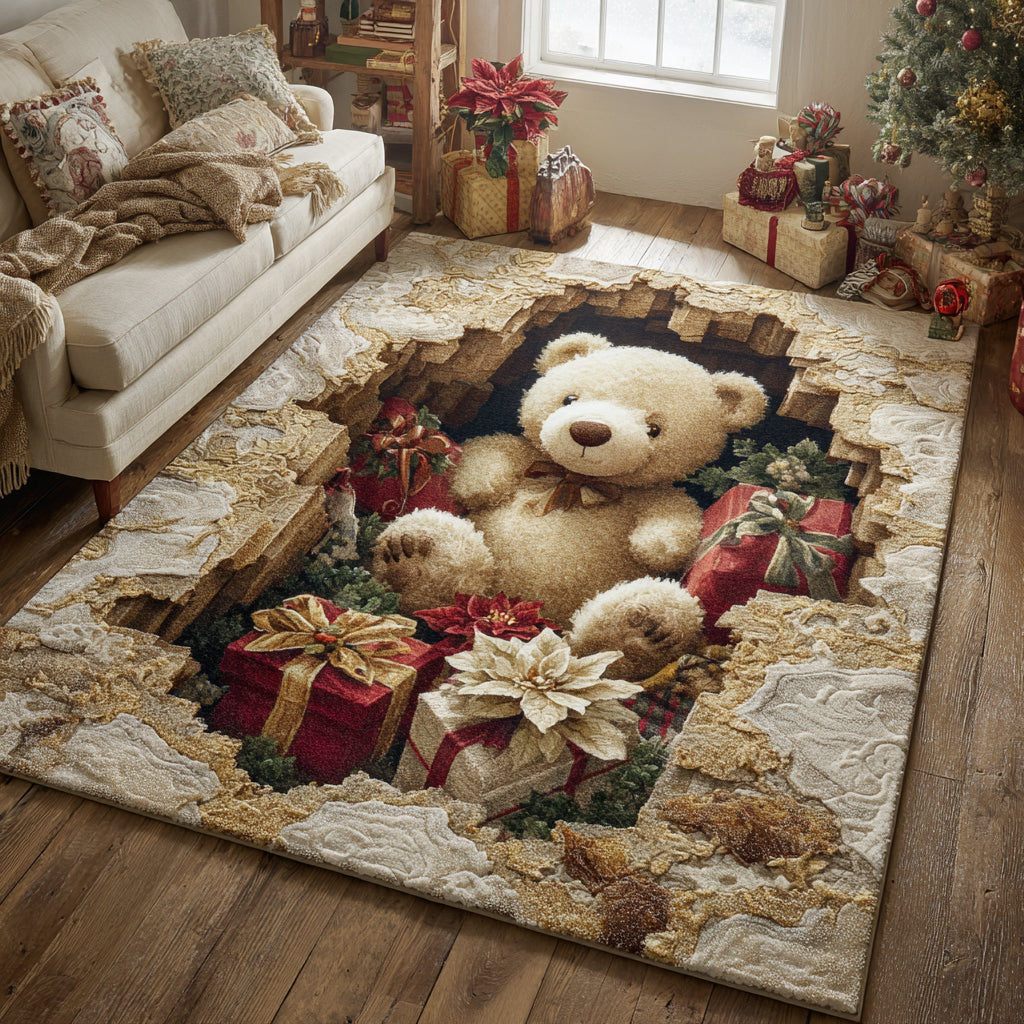 Winter Nest Area Rug - Non-Slip Washable 3D Print Rug for Living Room & BedroomTVC2108240