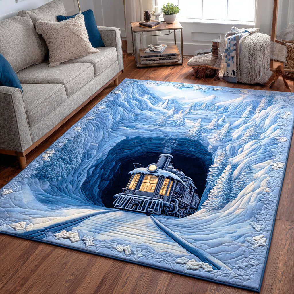 Winter Rail Dream Area Rug - Non-Slip Washable 3D Print Rug for Living Room & BedroomTVC2108255