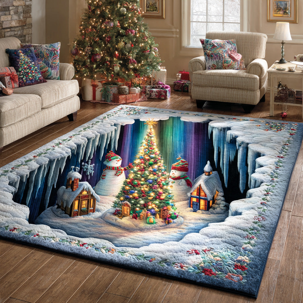Winter Wonderland Area Rug - Non-Slip Washable 3D Print Rug for Living Room & BedroomTVC2108209