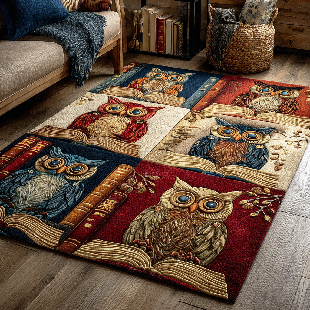 Wise Chapters Area Rug - Non-Slip Washable 3D Print Rug for Living Room & BedroomTVC2108254