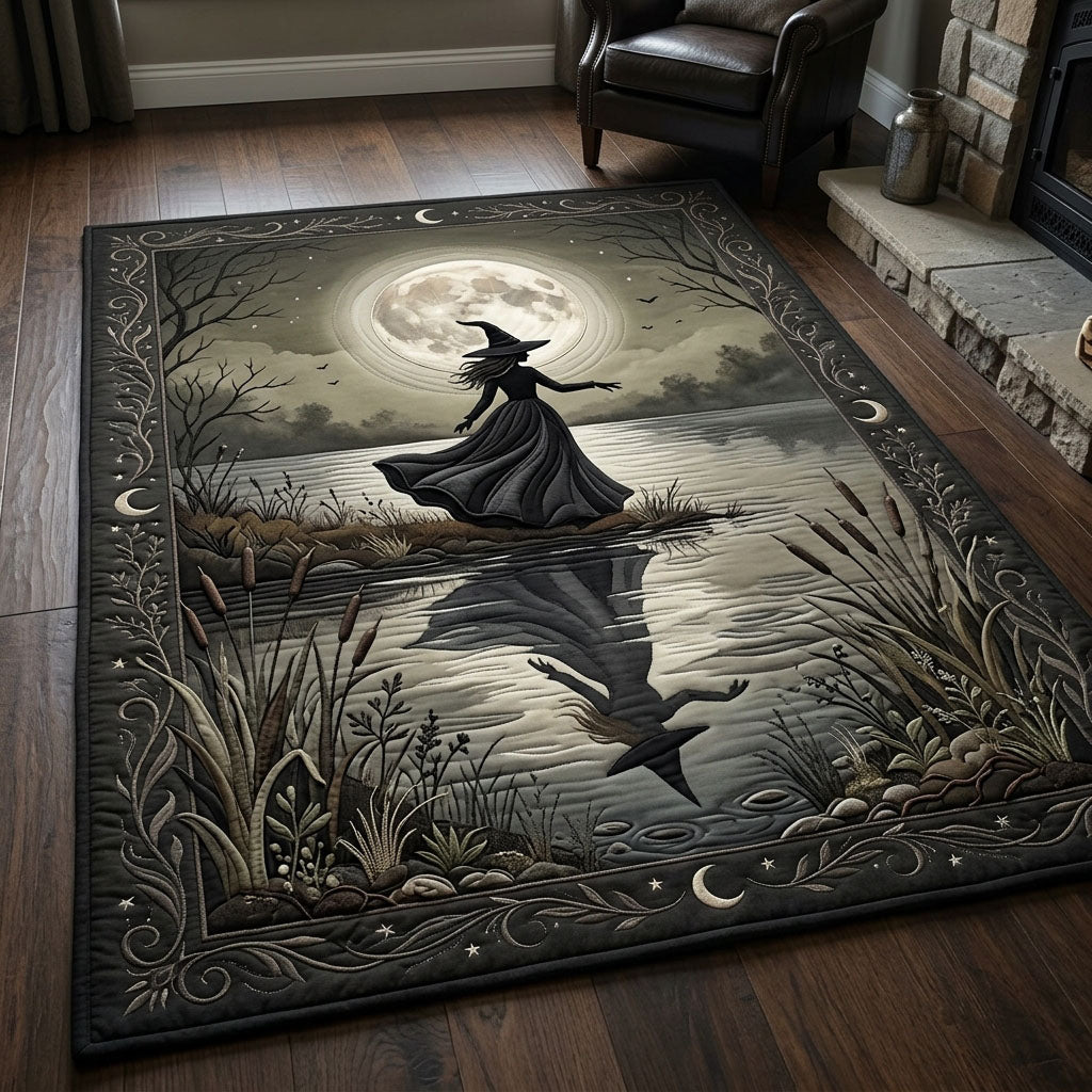 Witch Dancing Under Full Moon Halloween Area Rug - Non-Slip Washable 3D Print Rug for Living Room & BedroomTVC2108382