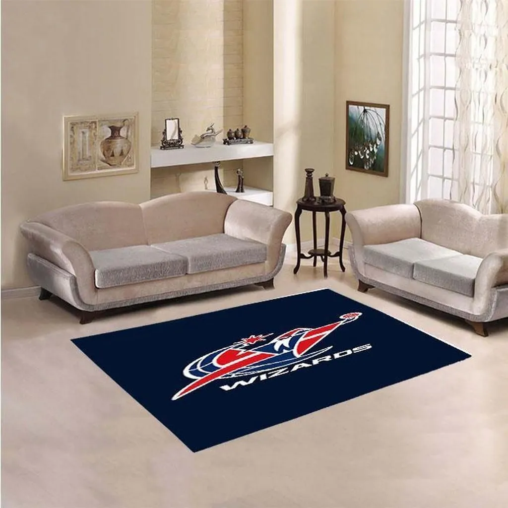 Wizard Rug for Living Room and Bedroom Decor Blue and Green