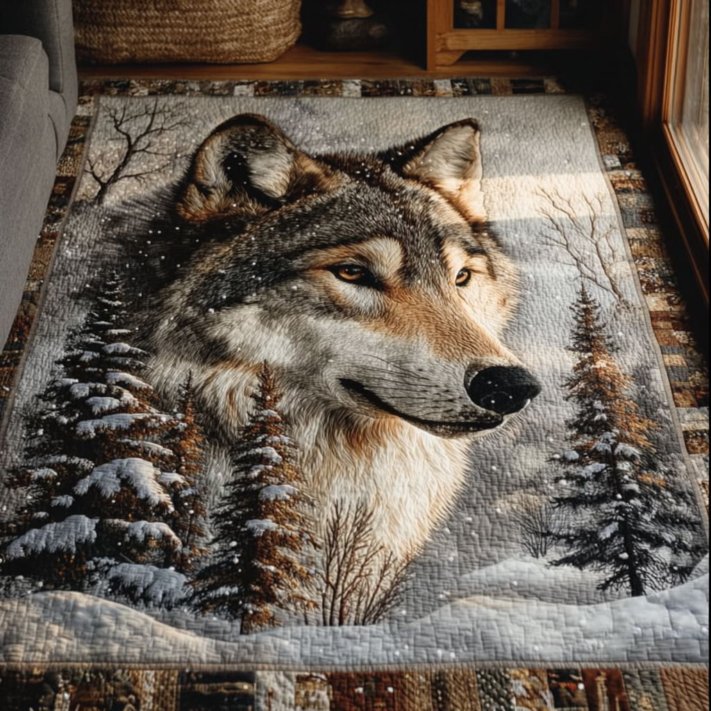 Wolf Majesty Area Rug - Non-Slip Washable 3D Print Rug for Living Room & BedroomTVC2108254