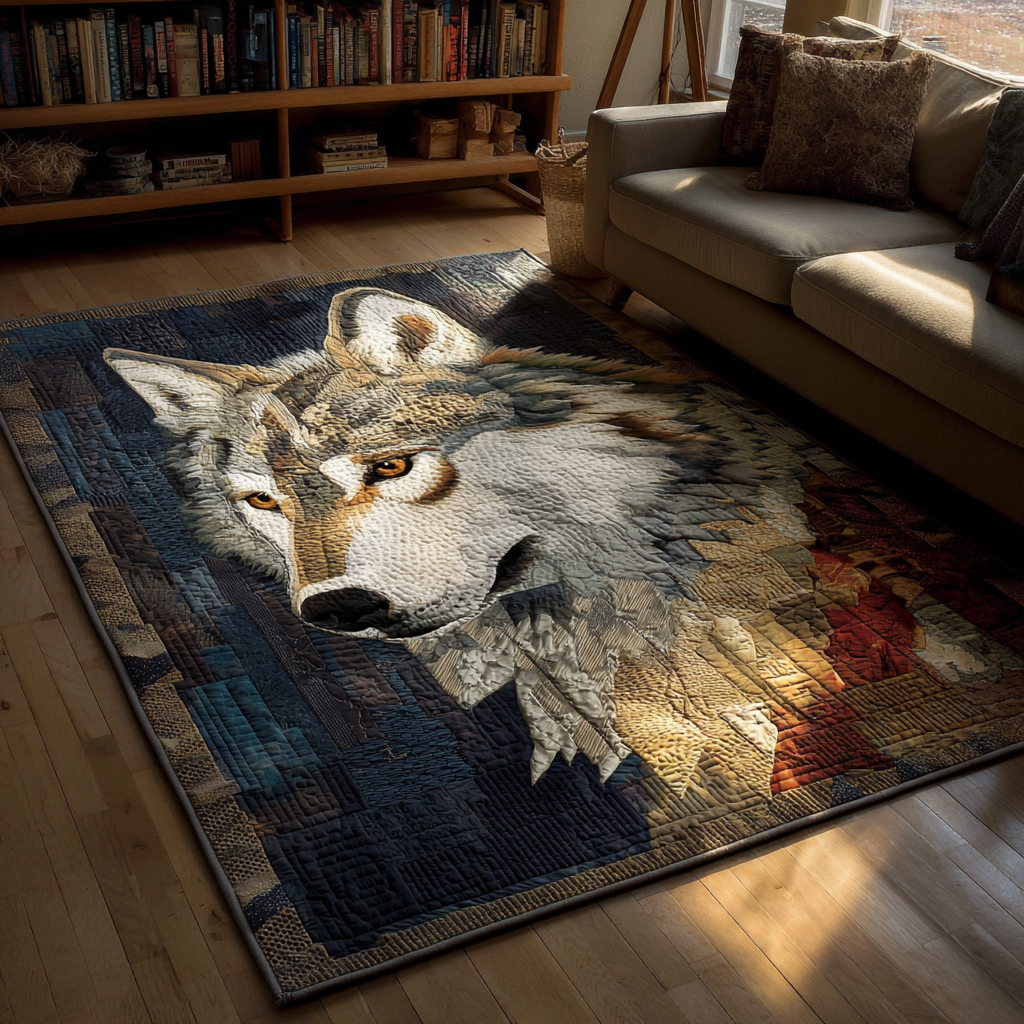 Wolf Spirit Area Rug - Non-Slip Washable 3D Print Rug for Living Room & BedroomTVC2108209