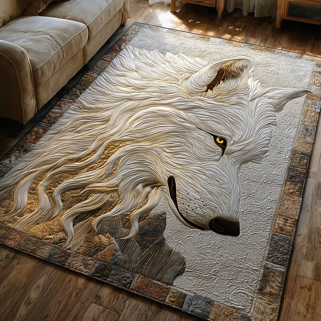 Wolf Whisper Area Rug - Non-Slip Washable 3D Print Rug for Living Room & BedroomTVC2108253