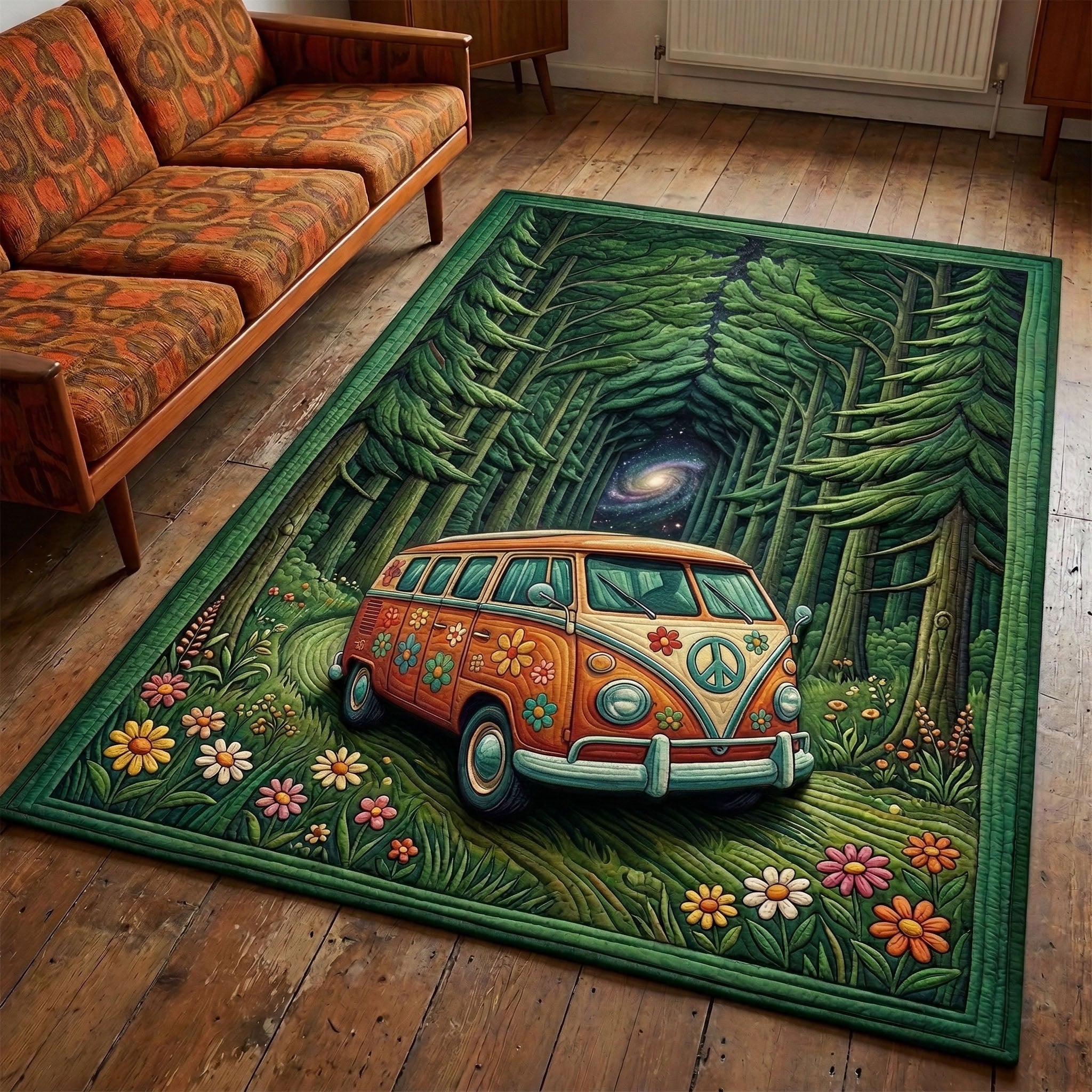 Woodland Journey Area Rug - Non-Slip Washable 3D Print Rug for Living Room & BedroomTVC2108240