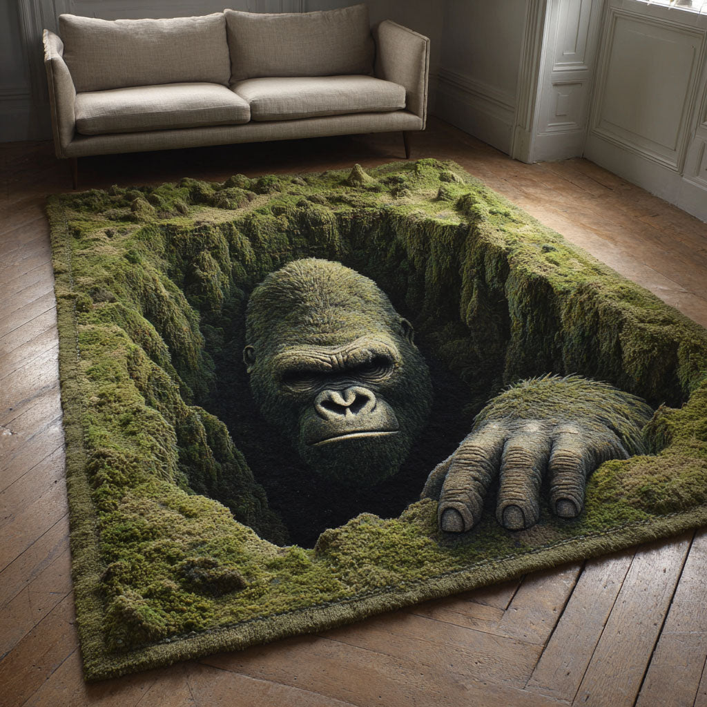 Woodland Wander Area Rug - Non-Slip Washable 3D Print Rug for Living Room & BedroomTVC2108253