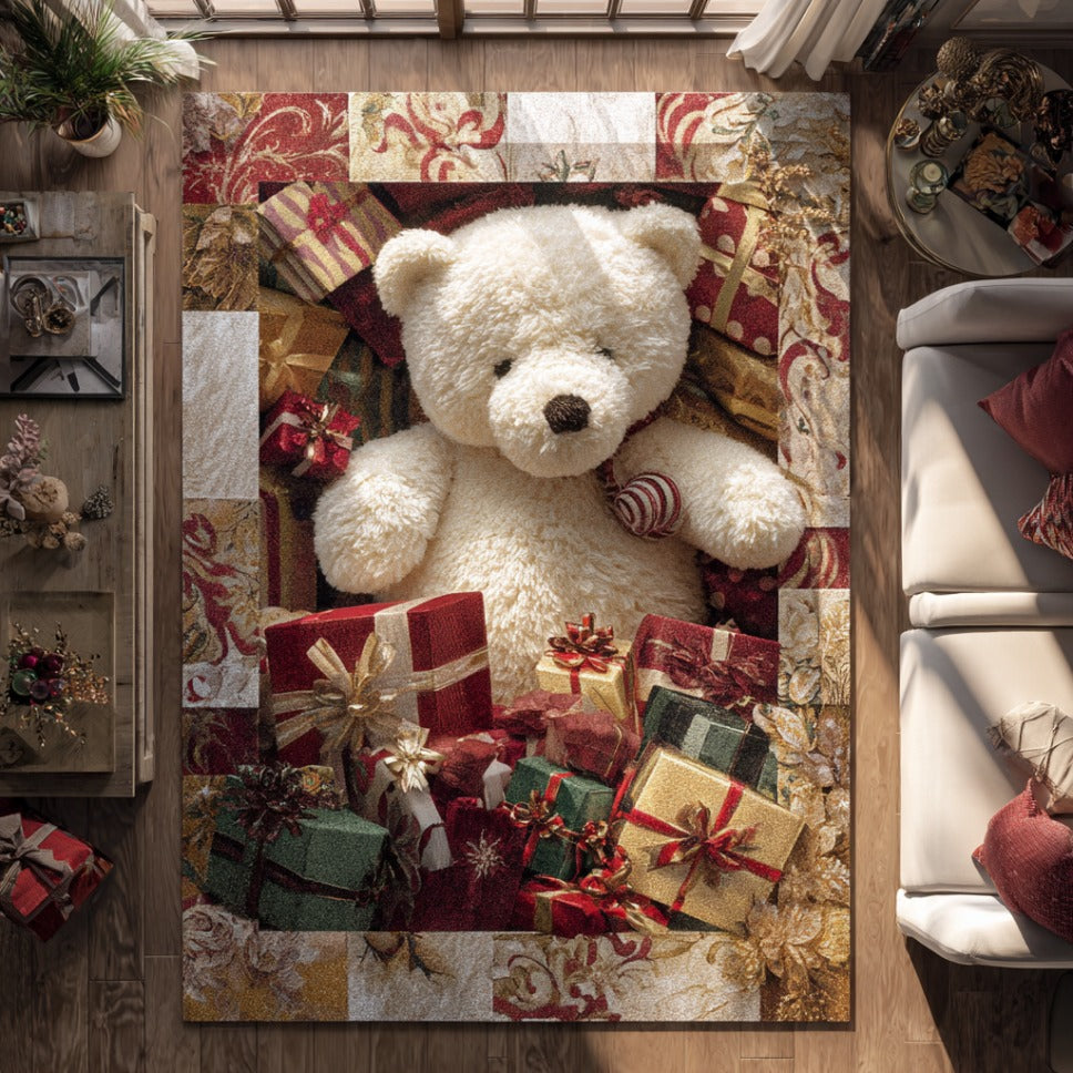 Yuletide Wonder Christmas Area Rug - Non-Slip Washable 3D Print Rug for Living Room & BedroomTVC2108253